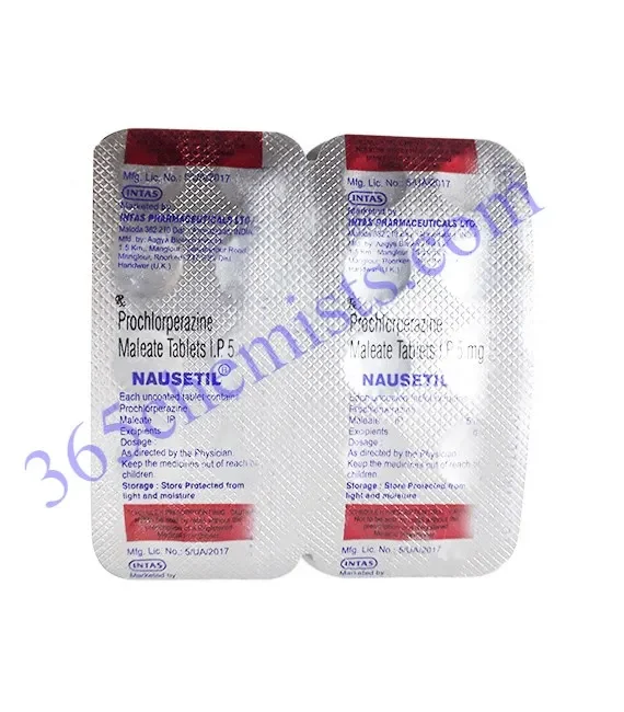 Nausetil 5mg Tablet (Prochlorperazine 5mg)