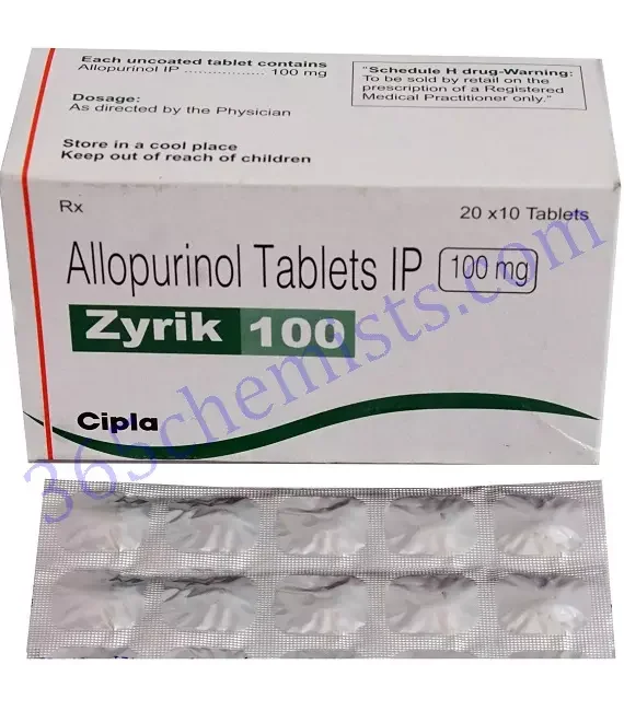 Zyrik 100 Tablet (Allopurinol 100mg)