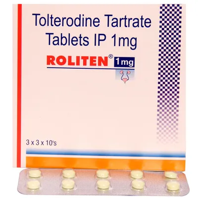 Roliten 1mg Tablet (Tolterodine)