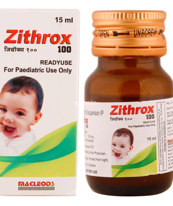 Zithrox XL 100mg/5ml Dry Syrup (Azithromycin)