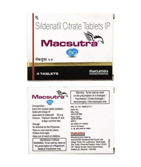 Macsutra 50mg (Sildenafil)