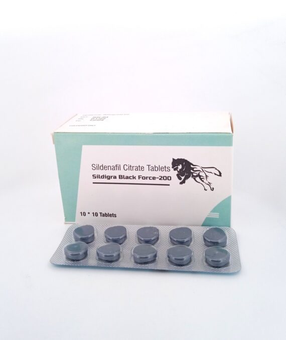 Sildigra Black Force 200mg Tablet (Sildenafil Citrate 200mg)