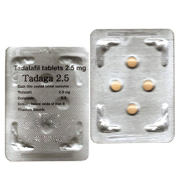 Tadaga 2.5mg Tablet (Tadalafil 2.5)