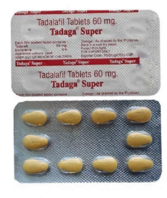 Tadaga Super 60mg Tablet (Tadalafil 60mg)