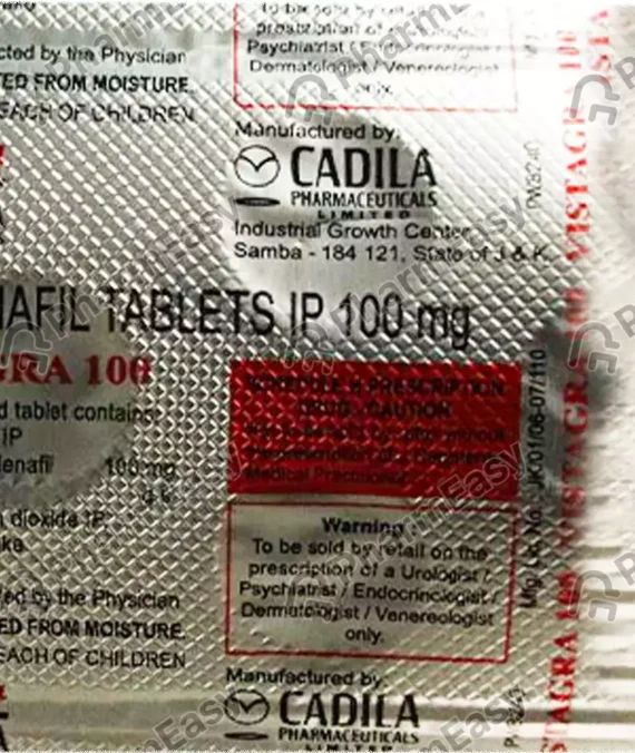 Vistagra 100mg (Sildenafil Citrate)